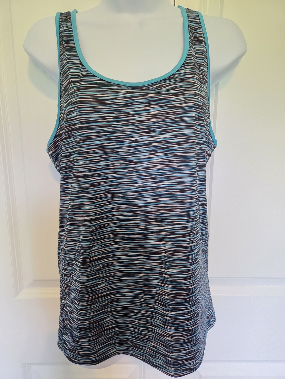 Reel Legends Teal-Trim Space Dye Performance Tank